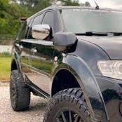 Snorkel Pajero Dakar (Estilo Original Savana) Feito em Fibra Reforçada Protege o Motor Evitando a Entrada de Água 