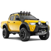 Snorkel Mitsubishi Triton Modelo Original Savana 2008 à 2016 Feito em Fibra Reforçada Protege o Motor