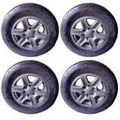 Jogo com 4 Pneus 265/65 R17 e 4 Rodas Liga Leve Originais Ranger 2020