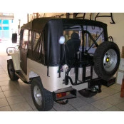 Capota Toyota Bandeirante 2 Portas Semi Conversível Preta Completa Lona Reforçada
