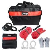 Kit Ferramentas Off Road Extreme com Bolsa, 2 Anilhas, 1 Cinta 3m, 1 Cinta 5m, Patesca, Peso de Segurança e Par de Luvas