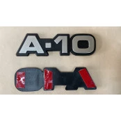 Emblema Chevrolet A-10 Cinza Linha Antiga