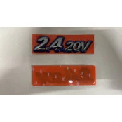 Emblema 2.4 20v Marea Cromado Com Fundo Azul
