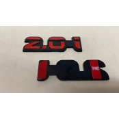 Emblema Ford 2.0i Escort Vermelho 94