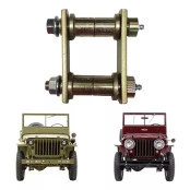 Jumelo Zincado Baixo modelo original Willys Cj3 1948 à 1954 com buchas em metal (Não acompanha Bucha Fixa)
