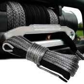 Cabo Sintético Kevlar p/ Guincho 28mts 10mm 8.000lb 8.500lb 9.000lb 12.000lb 13.500lb - Cinza