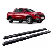 Estribo Oval na Cor Preta para Fiat Toro Ano 2016 à 2020 (o Par)