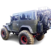 Jogo Alargador de Para lamas Traseiro em fibra p/ Toyota bandeirante