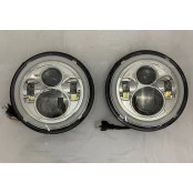 Farol Angel Eyes 2, Aplicação Jeep, Willys, Troller, Toyota Bandeirantes, Land Rover, Suzuki Samurai par 