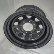 Roda 17x9 Off Road F250 de Aço Off Set Negativo 8x170 modelo Daytona Black