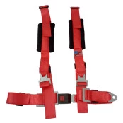 Cinto de Segurança 4 Pontos Universal (Vários Veículos) Cor Vermelho Importado (Gaiolas, Jeep, Bugy)