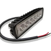 Farol Led 6 Leds 43cm 18W 12 VOLTS - Ideal para Motocross, farol de ré em trilhas