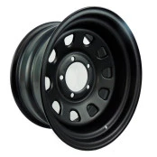 Roda 17x9 5x139 Daytona Black em Aço para Willys, Rural, F75 F1000 Suzuki Samurai Jimny Vitara Niva - MANGELS