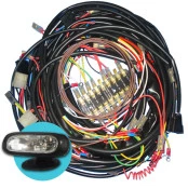 Chicote completo para Jeep Willys (com caixa de fusível) - GRÁTIS : 1 Farol de Milha