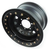 Roda Daytona Black em Aço com Desenho Beadlock 16x8, 6 Furos de 139.7 para toyota hilux e  bandeirante até 1999,  Engesa