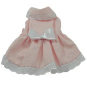 Roupa / Vestido para Pet (cachorra) feito em piquet cor rosa