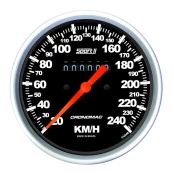 Velocímetro Mecânico 100mm 240 km/h Cronomac - Linha Sport ll