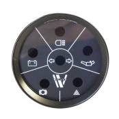 Sinaleira Elétrica Cronomac 52mm 4x4 - Linha Especial Jeep Willys - Preto com Grafia Branca