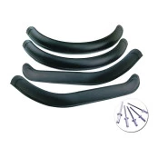 Combo Jogo de Alargador de Para-lamas em fibra Resistente Jeep Willys ano 55 ao 60 Traseira Redonda com jogo de Rebites