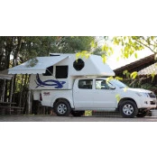 Motorhome Camper Wheel Modelo Cabine Dupla 6,5m² p/ Hilux, Amarok, S10, Frontier, Ranger, L-200 , e outras do mesmo port
