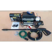 Guincho Winch 12.000lbs com Lavadora de Alta Pressão, Roletado e Vedado + Controle Remoto S/ Fio