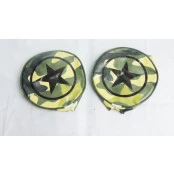 Capa de farol de Milha Estrela / Camuflado c/ 17cm de diâmetro (O par)