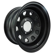 Roda Daytona Black em Aço (Estilo Mangels) 16x8, 5 Furos de 114,3 para  para Cherokee até 1999 Ranger antiga,  Troller a
