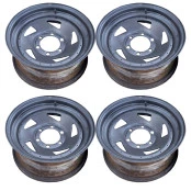 Jogo com 4 Rodas Mangels 16x7 6 Furos Direcional Perfeito Estado