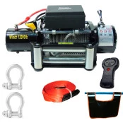 Guincho Elétrico Winch 12.000  PACOTE ECONÔMICO, Com 01 Guincho Pro4x completo + Peso de segurança para cabo de Guincho+