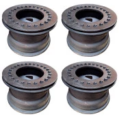 Jogo com 4 Rodas Mangels 15x8 6 Furos de 139.7 Off Set Negativo -25