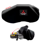 Capa para Guincho com Logo MITSUBISHI em Neoprene Ideal para Guinchos 8500lb 9000lb  12000lb 13500lb