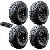 Combo com 4 Pneus 33x12,5r15 Gt Radial Mt lateral Reforçada- Grátis 4 Tampas de Válvula de Pneu