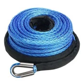 Cabo Sintético Kevlar p/ Guincho 28mts 10mm 8.500lbs 12.000lbs 13.500lbs - AZUL