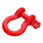 Anilha (Manilha) de Aço 3/4 com 4.7 Ton para Utilizar com Guincho - Ideal p/ Troller Jeep e Picapes - Vermelho