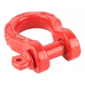 Anilha Ultra Reforçada 3/4" com Pino 7/8" - Capacidade de 8 Toneladas / 17600 lbs - Vermelha