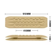 Prancha de desatolamento / Desatolagem em Nylon Reforçado- Suporta até 5 Toneladas - O PAR - Bege Iraque