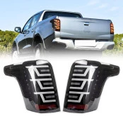 Par de Lanterna Sinaleira Traseira Mitsubishi L200 Triton Gl 2.4 2017 a 2025 Led - Fumê