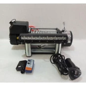 COMBO: Guincho 12.000lbs Elétrico + Dissipador de calor + 2 Controles + Solenoide Blindado + Farol de LED 12 Leds 60w 33