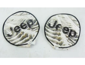 Capa de farol de Milha Jeep Areia c/ 17cm de diâmetro (O par)