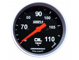 Termômetro Mecânico Temperatura da Óleo Cronomac 60mm – Cabo de 5 Metros – Linha Sport II