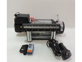 COMBO: Guincho 12.000lbs Elétrico + Dissipador de calor + 2 Controles + Solenoide Blindado + Farol de LED 12 Leds 60w 33