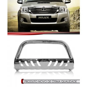 Para-choque de Impulsão Para Hilux Fort Steel - Cor: Cromado - Ano 2005 em Diante (1301C)