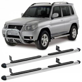 Estribo Cromado para Mitsubishi TR4 - Todos os Anos