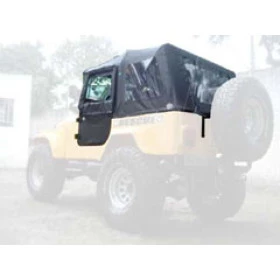 Capota Conversível Atlântida Preta para Willys CJ5  - Muito mais leve para abrir e fechar