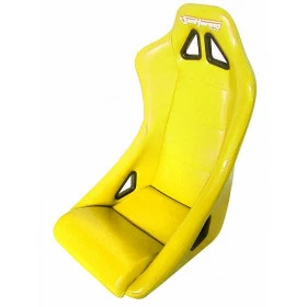 Banco esportivo Concha / Fixo BA10 San Marino em Courvin Amarelo - Adaptável em Todos os Veículos