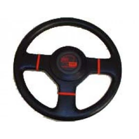 Volante preto e vermelho (com cubo) 