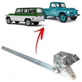 Acionamento da Maçaneta Interna / Comando da Fechadura da Porta para Ford Rural e Pickup F-75 Lado Direito (30176)