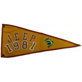 Bandeira para Antena Jeep 1981 (Bandeira Bordada /Bandeira Ano / Bandeira Decorativa para Jeep / 4x4 / Off Road) Ref: 38