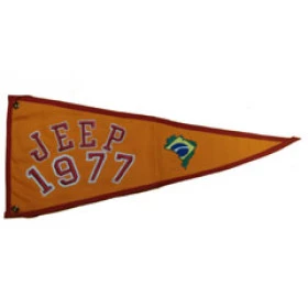 Bandeira para Antena Jeep 1977 (Bandeira Bordada /Bandeira Ano / Bandeira Decorativa para Jeep / 4x4 / Off Road) Ref: 38