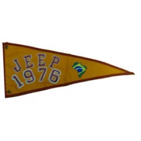 Bandeira para Antena Jeep 1976 (Bandeira Bordada /Bandeira Ano / Bandeira Decorativa para Jeep / 4x4 / Off Road) Ref: 38